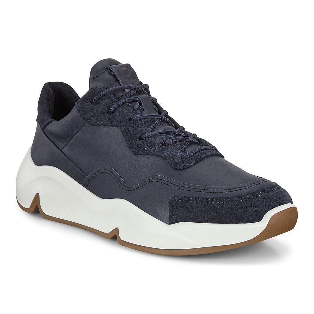 Ecco Chunky Mens Sneakers Blue Sales - India JNH-380159